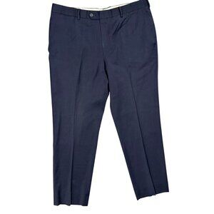 Coppley 1883 Dress Pants Wool Trousers Navy Blue W36xL30